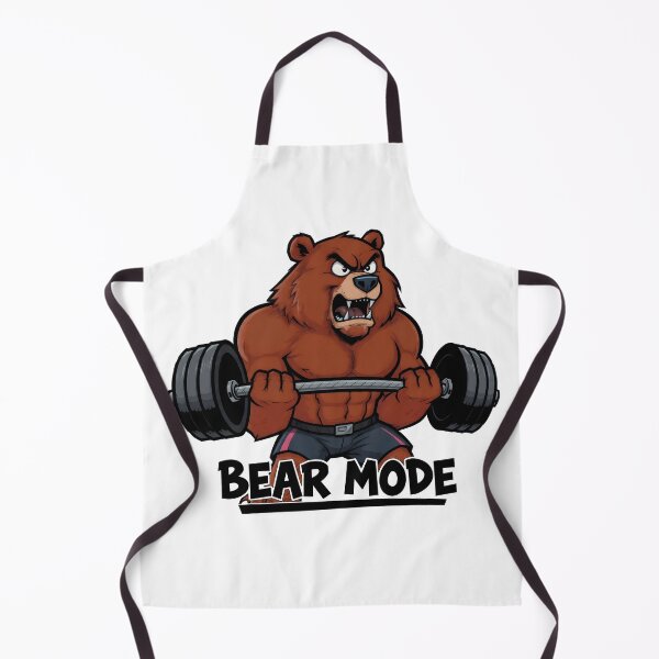 Item preview, Bear Mode Heavy Weightlifting Gym Design designed and sold by Nuvoro Gifts.