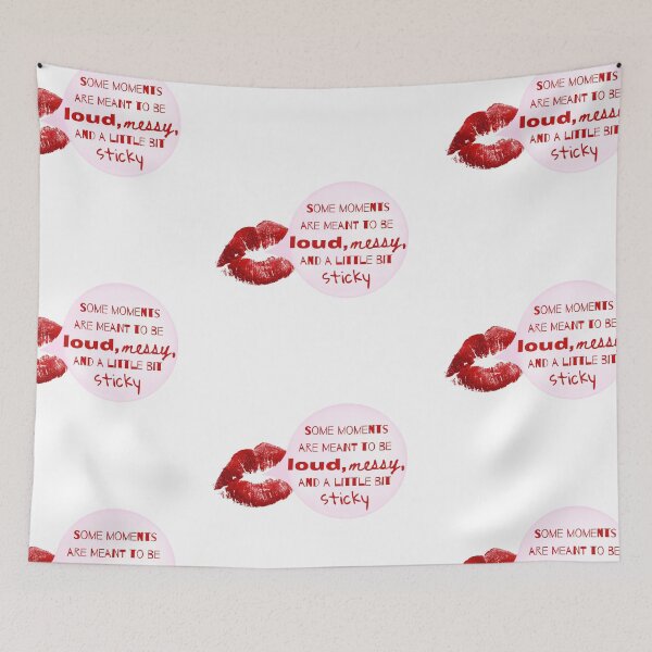 Item preview, Loud, Messy, Sticky – Red Lips Bubble Gum Design designed and sold by Soleil's Collective.