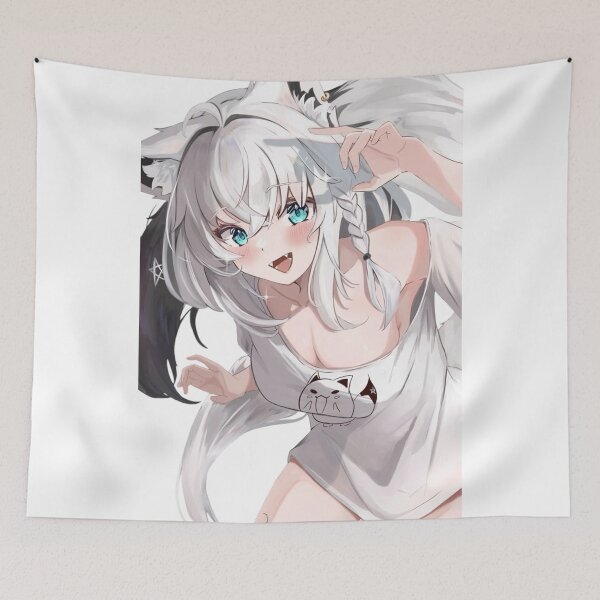 Item preview, Shirakami Fubuki Fox Ears Shirt Hololive designed and sold by KomiArts.
