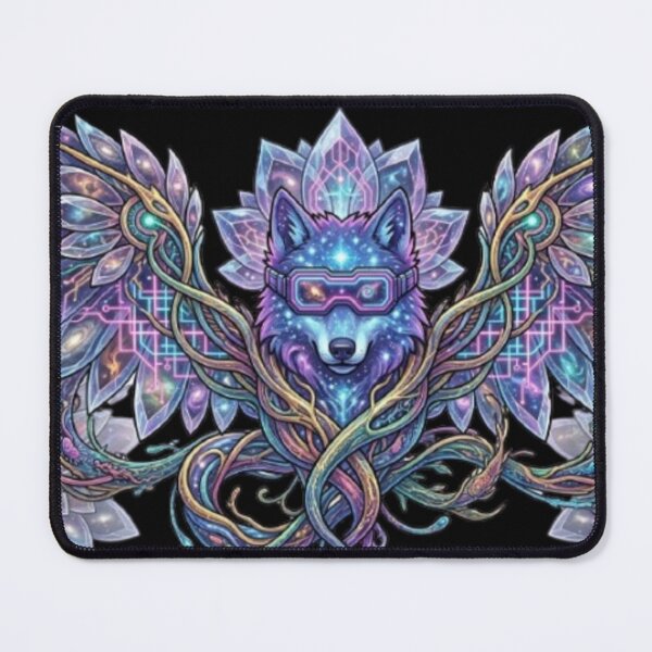Item preview, Cosmic Galaxy Wolf Mythical Winged Celestial Beast designed and sold by Dream Weave Studio.