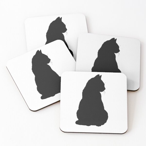 Item preview, Sleek Black Cat Silhouette Sticker Cat Gift T-Shirt designed and sold by barbastyle.