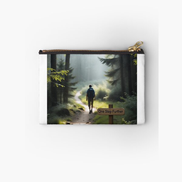 Item preview, One Step Further | Inspirational Hiking Forest Path Art designed and sold by Trail Echo Prints.