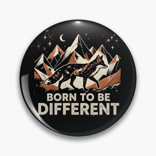 Item preview, Born to Be Different – Cosmic Wolf Design designed and sold by Dogandesighn.