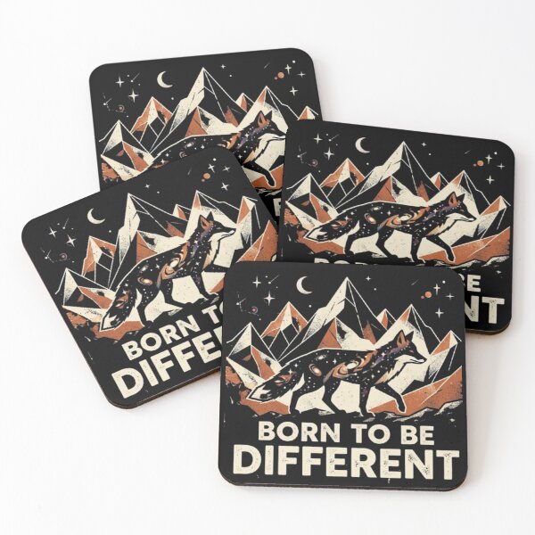 Item preview, Born to Be Different – Cosmic Wolf Design designed and sold by Dogandesighn.