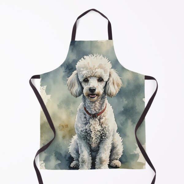 Item preview, White Poodle Watercolor Dog Art designed and sold by MaverlyShop.