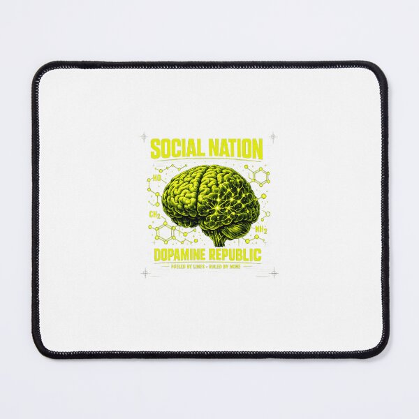 Item preview, Social Nation Dopamine Republic - Brain Dopamine Molecule Streetwear Shirt designed and sold by Joepascall80.