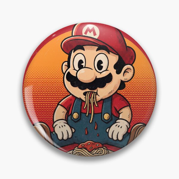 Item preview, Mario Bros. Think Fasta Eat Pasta designed and sold by garshia.