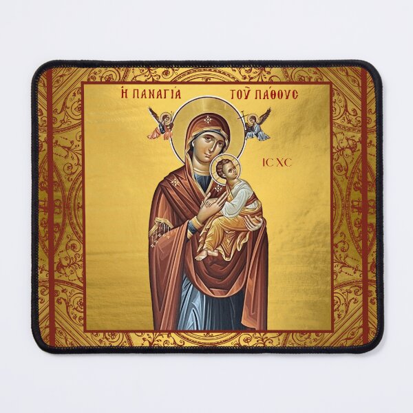 Item preview, Virgin Mary Theotokos Icon Gold designed and sold by Yiorgos Designs.