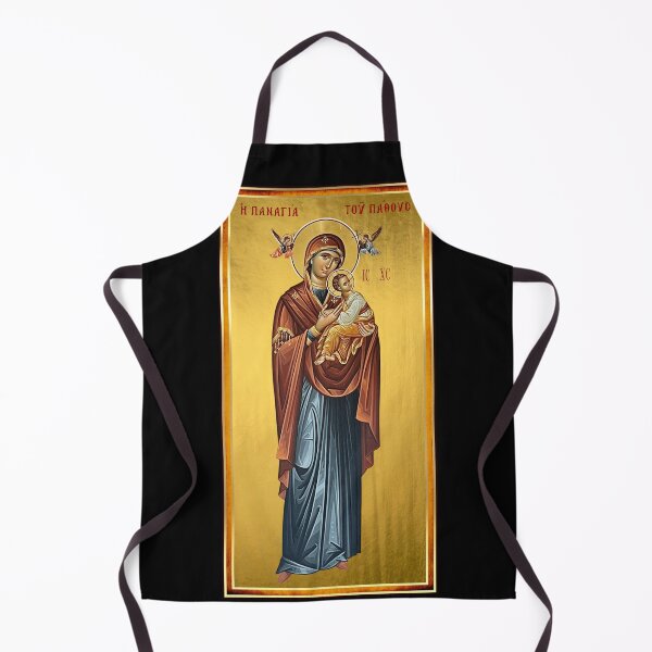 Item preview, Virgin Mary Theotokos Icon Gold designed and sold by Yiorgos Designs.