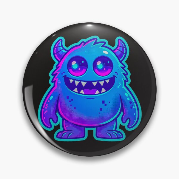 Item preview, Cute Chibi Blue Monster Cozy Gaming Sticker designed and sold by MagsMarC.