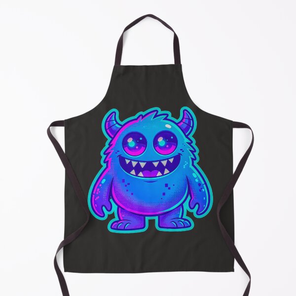 Item preview, Cute Chibi Blue Monster Cozy Gaming Sticker designed and sold by MagsMarC.
