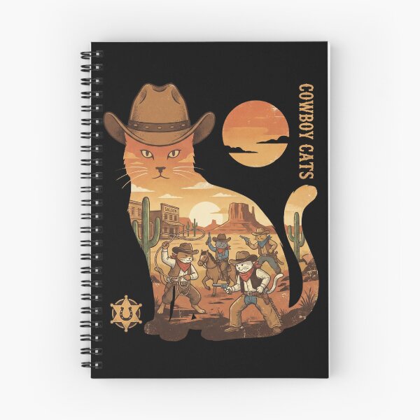 Item preview, Outlined Cowboy Cat Western Cats  designed and sold by Milasneeze.