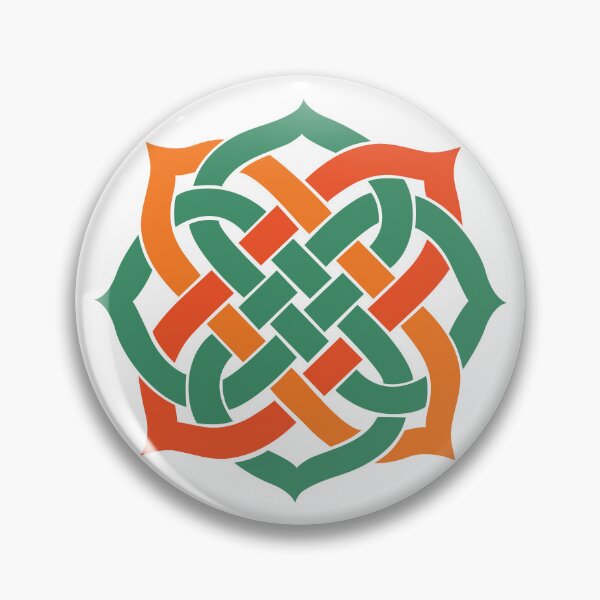 Item preview, Geometric Celtic Knot Interlocking Abstract Graphic Art designed and sold by FlatInkStudio.