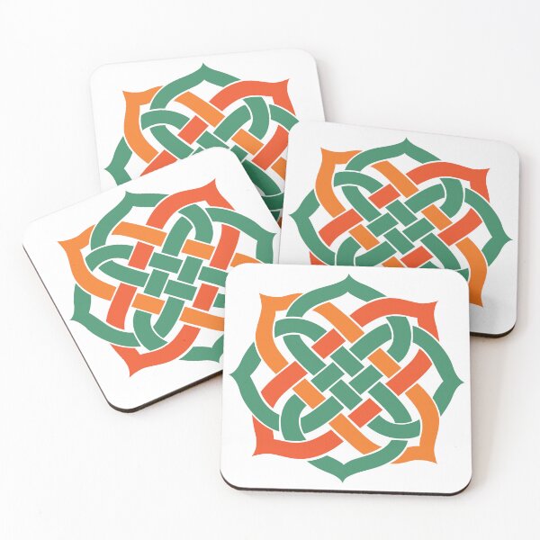 Item preview, Geometric Celtic Knot Interlocking Abstract Graphic Art designed and sold by FlatInkStudio.