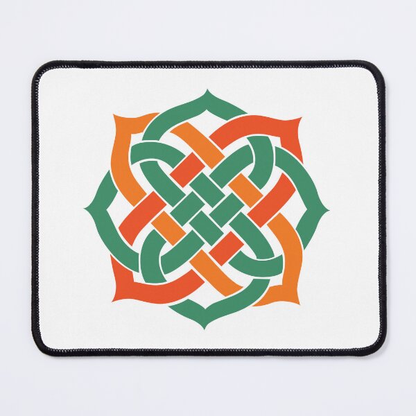 Item preview, Geometric Celtic Knot Interlocking Abstract Graphic Art designed and sold by FlatInkStudio.