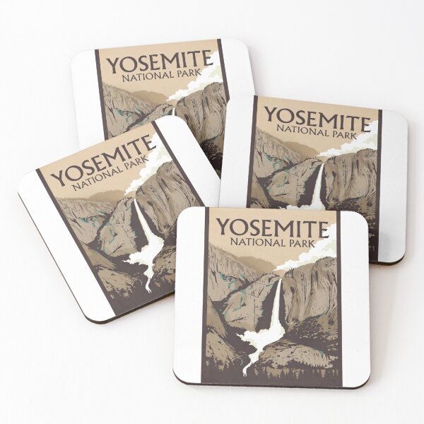 Item preview, Yosemite National Park | Retro Travel Poster Style designed and sold by Trail Echo Prints.