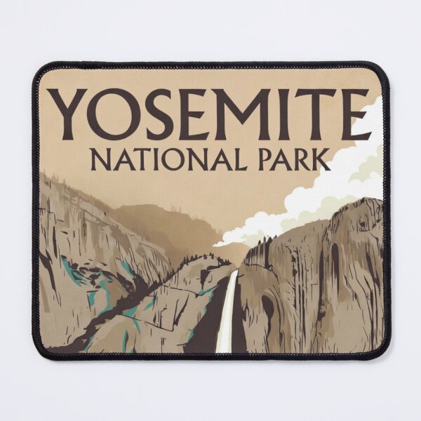 Item preview, Yosemite National Park | Retro Travel Poster Style designed and sold by Trail Echo Prints.