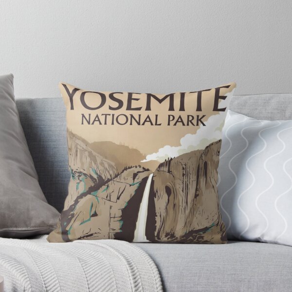 Item preview, Yosemite National Park | Retro Travel Poster Style designed and sold by Trail Echo Prints.