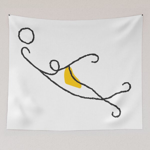 Item preview, Minimalist Football Player World Cup Print designed and sold by missbobbit.
