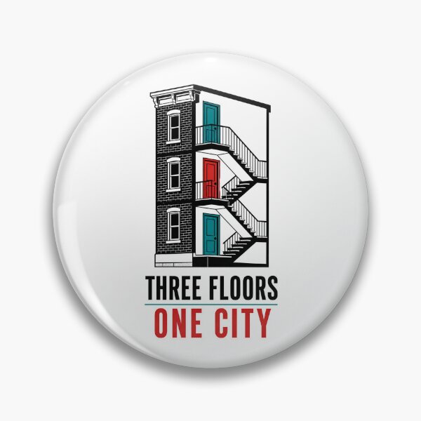 Item preview, Three Floors One City Montreal Triplex Staircase Art designed and sold by Fenay Designs.