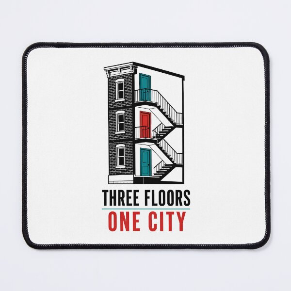 Item preview, Three Floors One City Montreal Triplex Staircase Art designed and sold by Fenay Designs.
