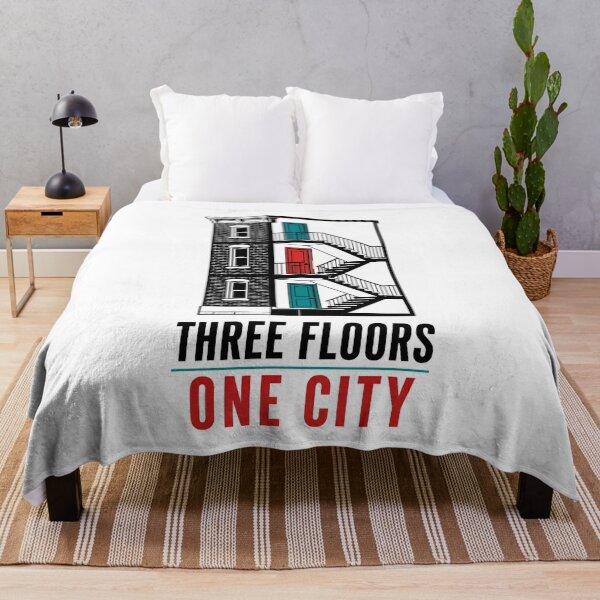 Item preview, Three Floors One City Montreal Triplex Staircase Art designed and sold by Fenay Designs.