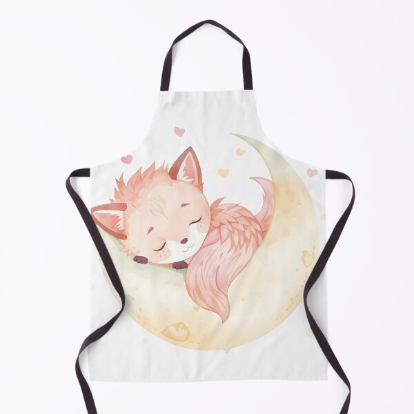 Item preview, Cute Sleeping Fox On The Moon Watercolor Art designed and sold by Luna-Flow.