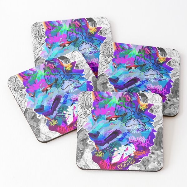 Item preview, Graffiti Wolf Poster designed and sold by Bcolors.