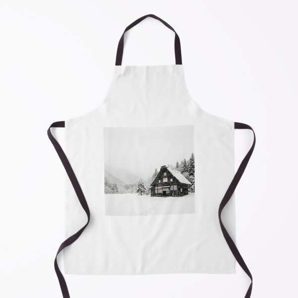 Item preview, Japanese Farmhouse in Snowfall | Japanese Wabi-Sabi Art | Zen Architecture Minimalist Print designed and sold by KUZU-NOHA.