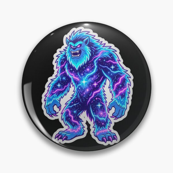 Item preview, Neon Space Monster Cosmic Bigfoot Gaming designed and sold by MagsMarC.