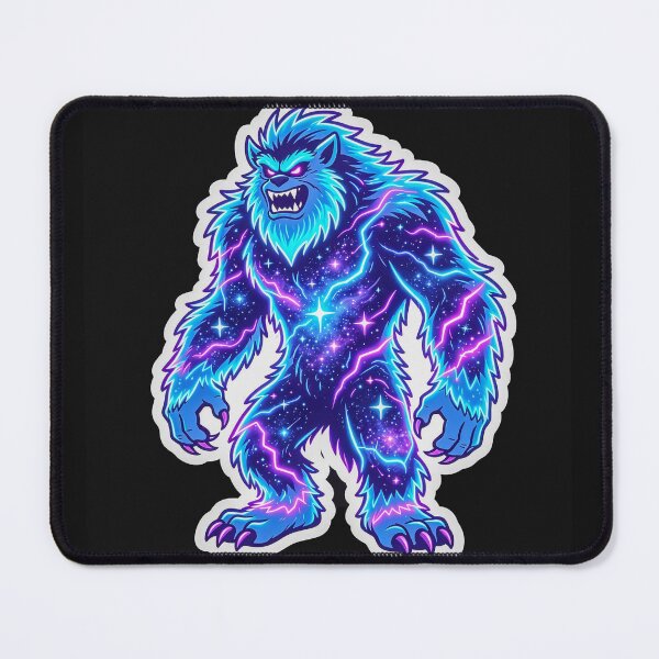 Item preview, Neon Space Monster Cosmic Bigfoot Gaming designed and sold by MagsMarC.