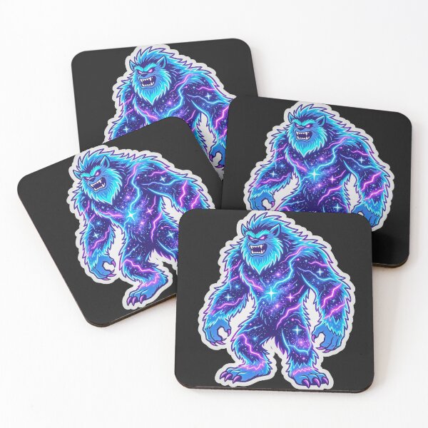 Item preview, Neon Space Monster Cosmic Bigfoot Gaming designed and sold by MagsMarC.
