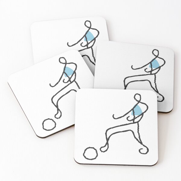 Item preview, Minimalist Football Player World Cup Print designed and sold by missbobbit.
