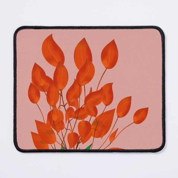 Item preview, Minimalist Red Leaves Botanical Illustration" or "Soft Pink and Red Leaf Aesthetic designed and sold by SahmatArt.