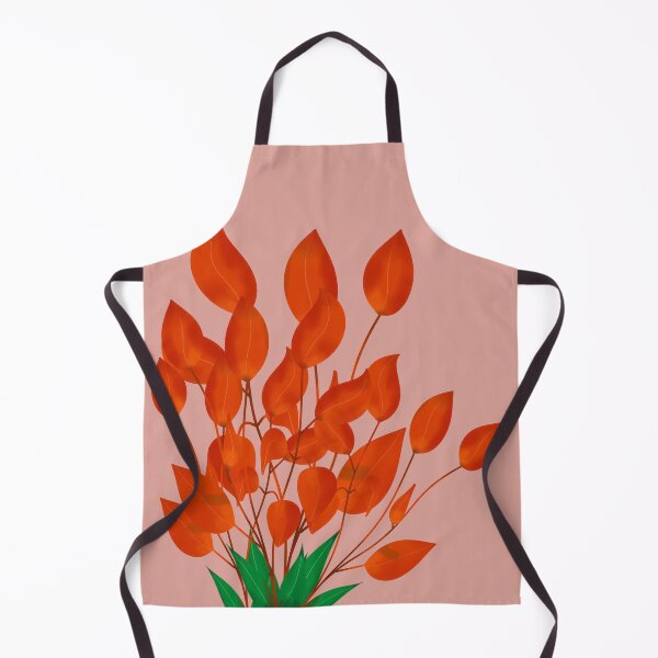 Item preview, Minimalist Red Leaves Botanical Illustration" or "Soft Pink and Red Leaf Aesthetic designed and sold by SahmatArt.