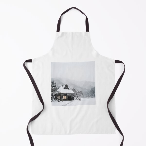 Item preview, Japanese Farmhouse in Snowfall | Japanese Wabi-Sabi Art | Zen Architecture Minimalist Print designed and sold by KUZU-NOHA.