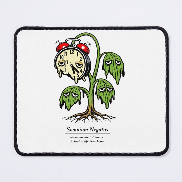 Item preview, Somnium Negatus Funny Sleep Deprivation Plant Surreal Botanical Print Gift designed and sold by Print Loft.