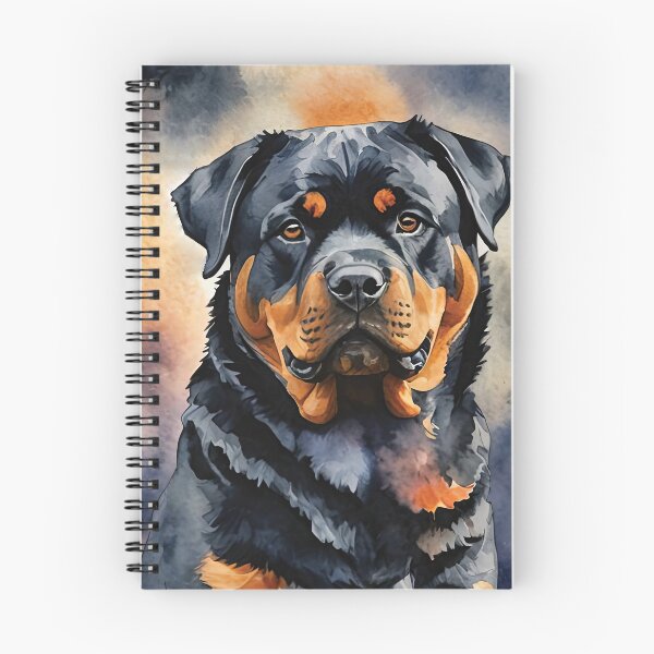 Item preview, Rottweiler Watercolor Dog Art designed and sold by MaverlyShop.