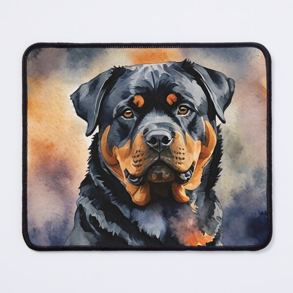 Item preview, Rottweiler Watercolor Dog Art designed and sold by MaverlyShop.