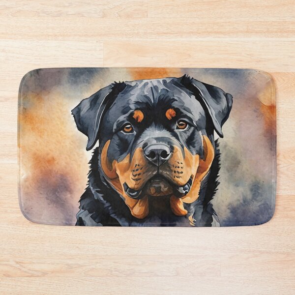 Item preview, Rottweiler Watercolor Dog Art designed and sold by MaverlyShop.