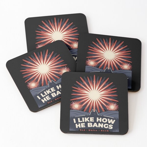 Item preview, I Like How He Bangs Fireworks Retro Patriotic Design | Funny 4th of July Graphic designed and sold by Lina Caro.