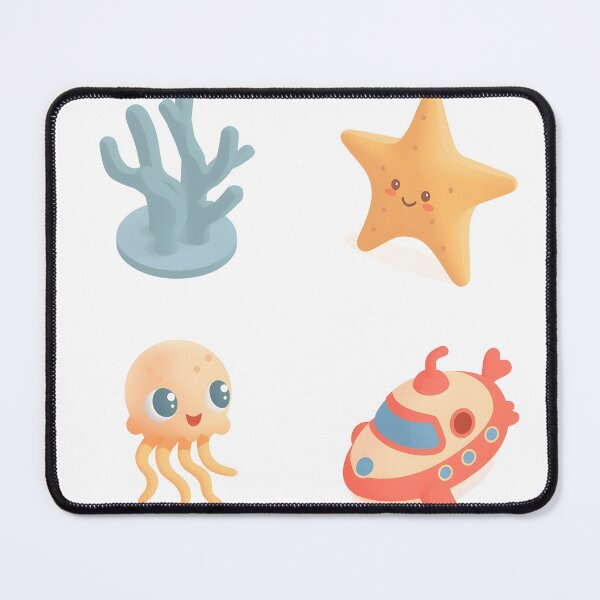 Item preview, Cute Kawaii Under the Sea Elements designed and sold by Luna-Flow.