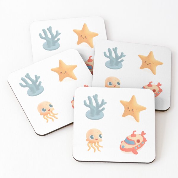 Item preview, Cute Kawaii Under the Sea Elements designed and sold by Luna-Flow.