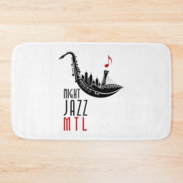 Item preview, Montreal Night Jazz MTL Saxophone Skyline Art designed and sold by Fenay Designs.