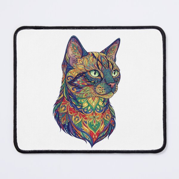 Item preview, Vibrant Siamese Cat Mandala: Ornate Zentangle Cat Art designed and sold by Exquisite Design Studio „Paculówka”.