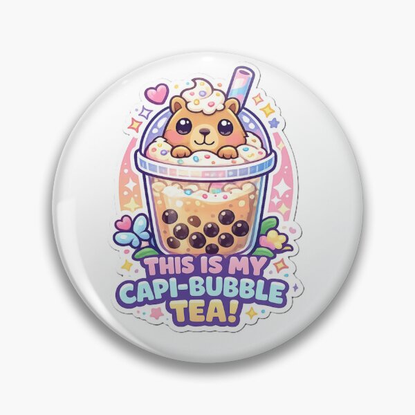 Item preview, This Is My Capi-Bubble Tea | Kawaii Capybara Boba Drink | Cute Pastel Bubble Tea Design designed and sold by AstraDrip Studio.