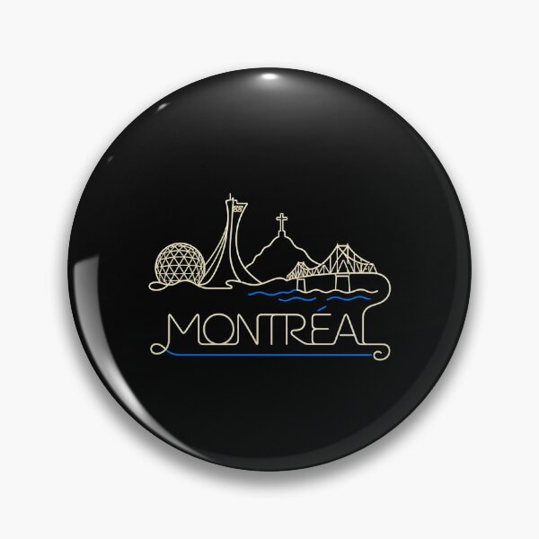 Item preview, Montréal Skyline Continuous Line Art Landmark Graphic designed and sold by Fenay Designs.