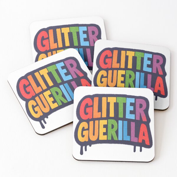 Item preview, Glitter Guerilla Rainbow Graffiti Bold Queer Pride Typography designed and sold by Haus Of Sin.
