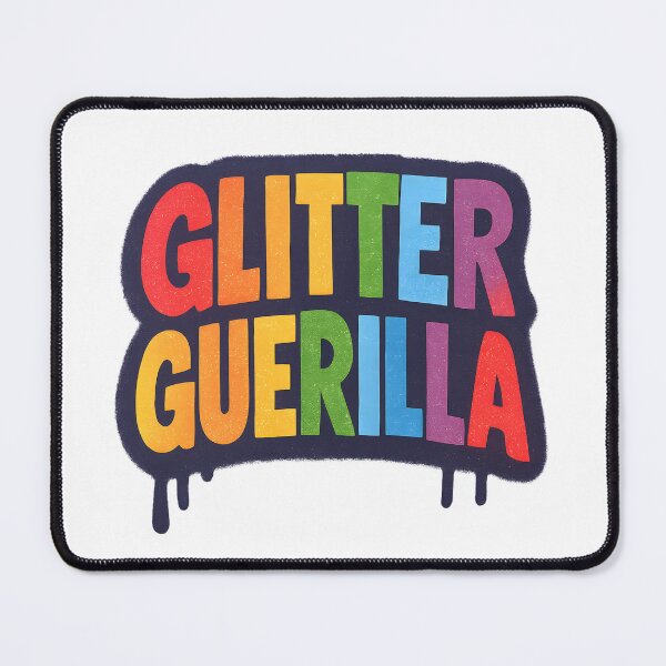 Item preview, Glitter Guerilla Rainbow Graffiti Bold Queer Pride Typography designed and sold by Haus Of Sin.