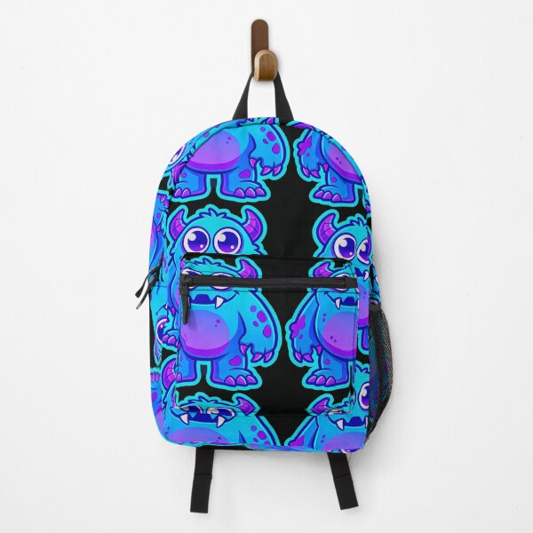 Item preview, Happy Neon Blue Kawaii Monster Sticker designed and sold by MagsMarC.